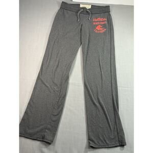 Hollister Beach Theme Sweatpants Womens S Gray Lounge Pajama Pants California